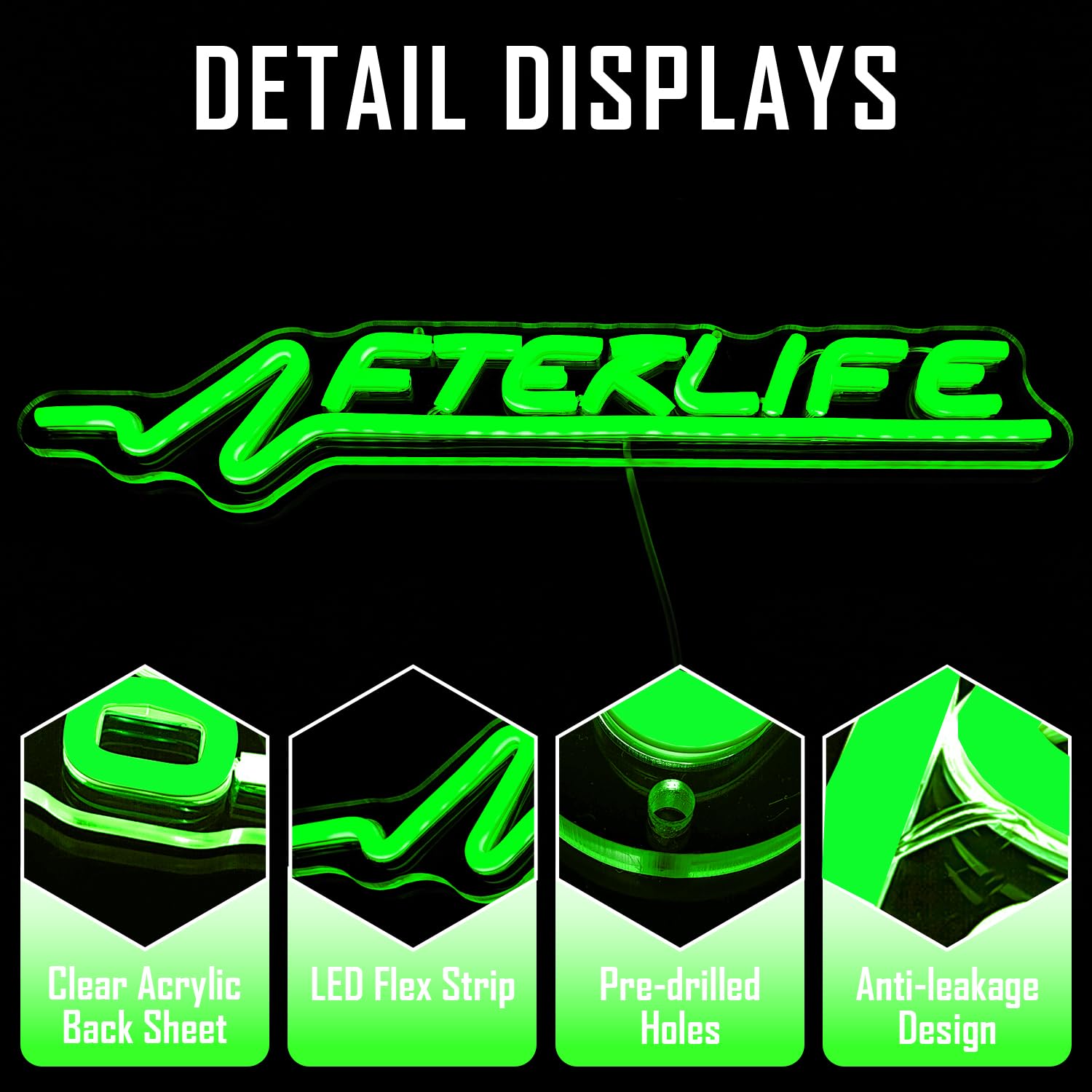 Panneau néon Cyberpunk pour décoration murale, jeux de tir, lumière néon pour salle de jeu, grotte d'homme, décoration de chambre à coucher, panneau lumineux néon cool pour adolescents et