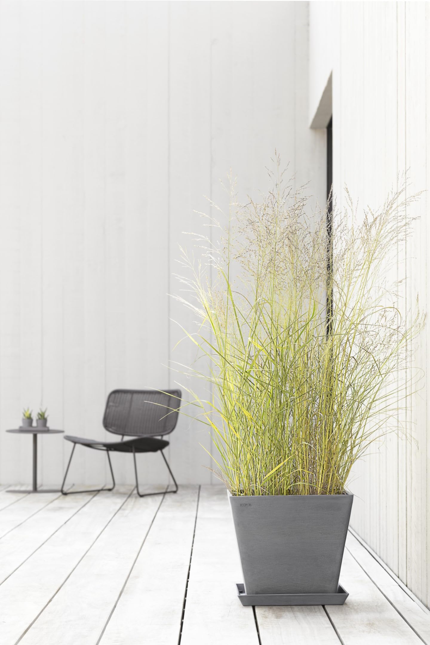 ECOPOTS Untertasse Für Balkontopf Brügge – Rechteckig, Aus Recyceltem Kunststoff, 47 X 19,5 Cm
