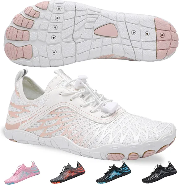 SIOSNETA Hike Barefoot Shoes for Women Men, Breathable Non-Slip Athletic Footwear, Wide Toe Water Shoes for Hiking, Non-Slip Neuropathy Shoes for Women Men, Grounded Comfort wear
