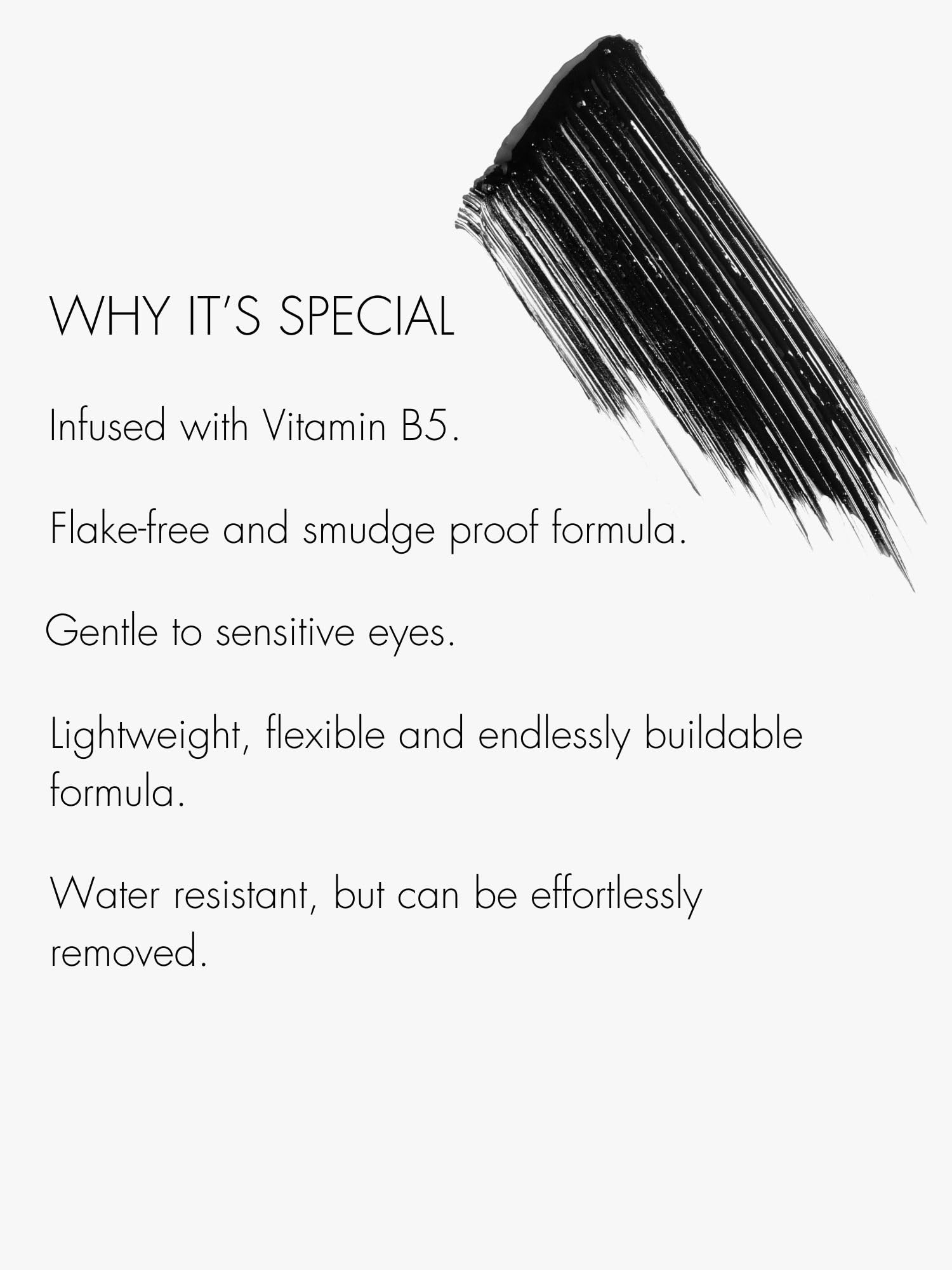 SWEED Lash Lift Mascara, Vegan Black Mascara with Panthenol, 0.27 oz