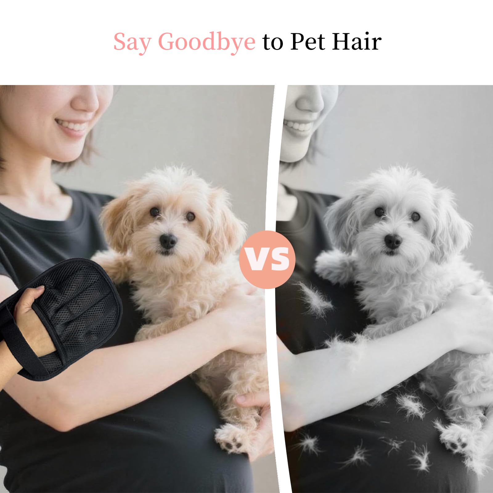 Gant Anti Poils Animaux, 2 Gant Poils Animaux, Faciles à Nettoyer et à Utiliser, Sans Coins Morts, épais, Résistants à l'usure, Durables