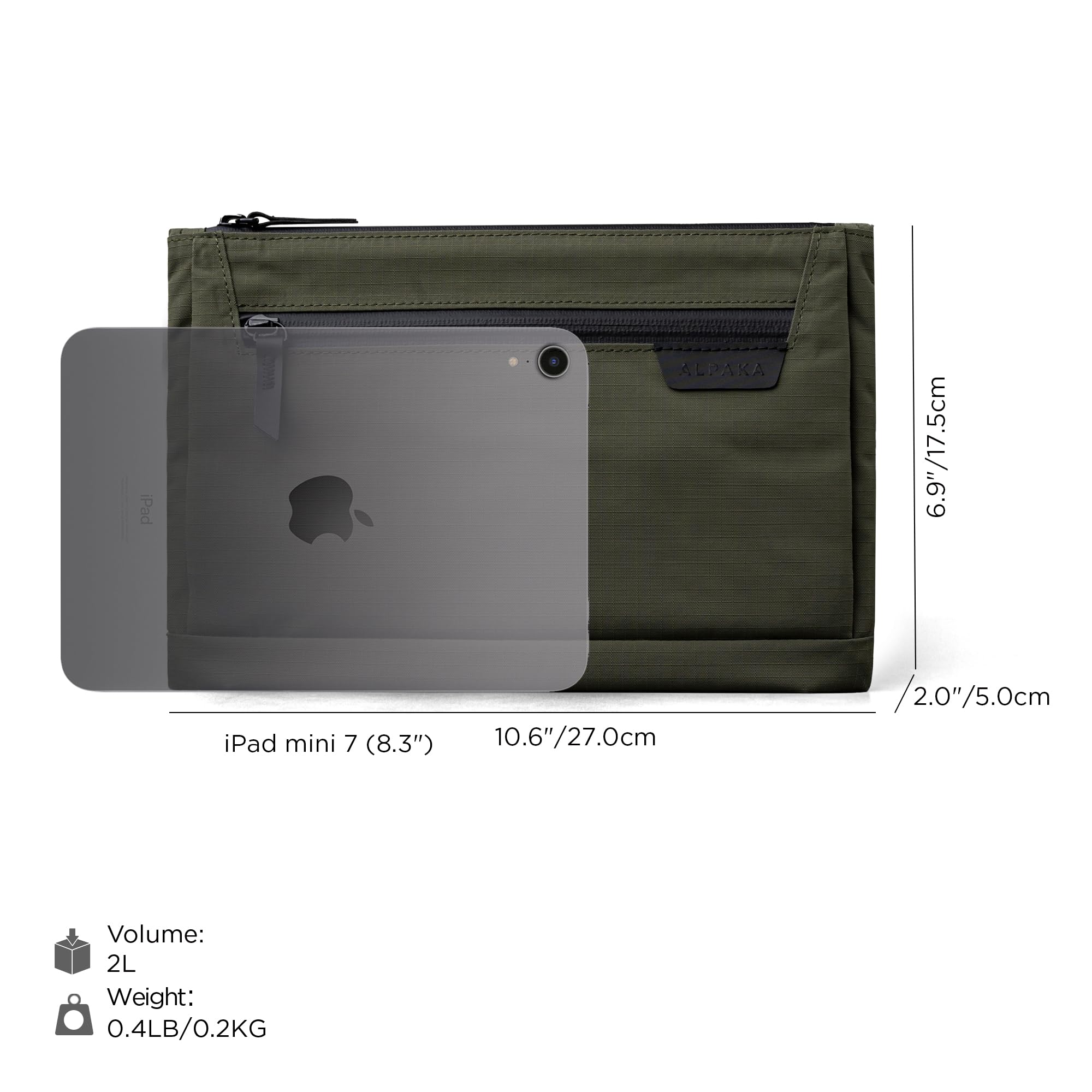 ALPAKA Zip Pouch Max V2 – Umhängetasche 2L