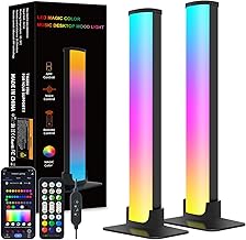 RGBICWW LED Lightbar, 35 cm Music Sync TV LED Backlight, Smart RGB Ambient Gaming Lamp with USB Control Box, App Control, Remote Control, Dimmable Light Bar for PC TV Gaming Decoration