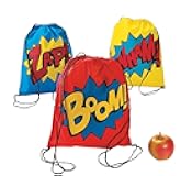 Superhero Drawstring Backpacks