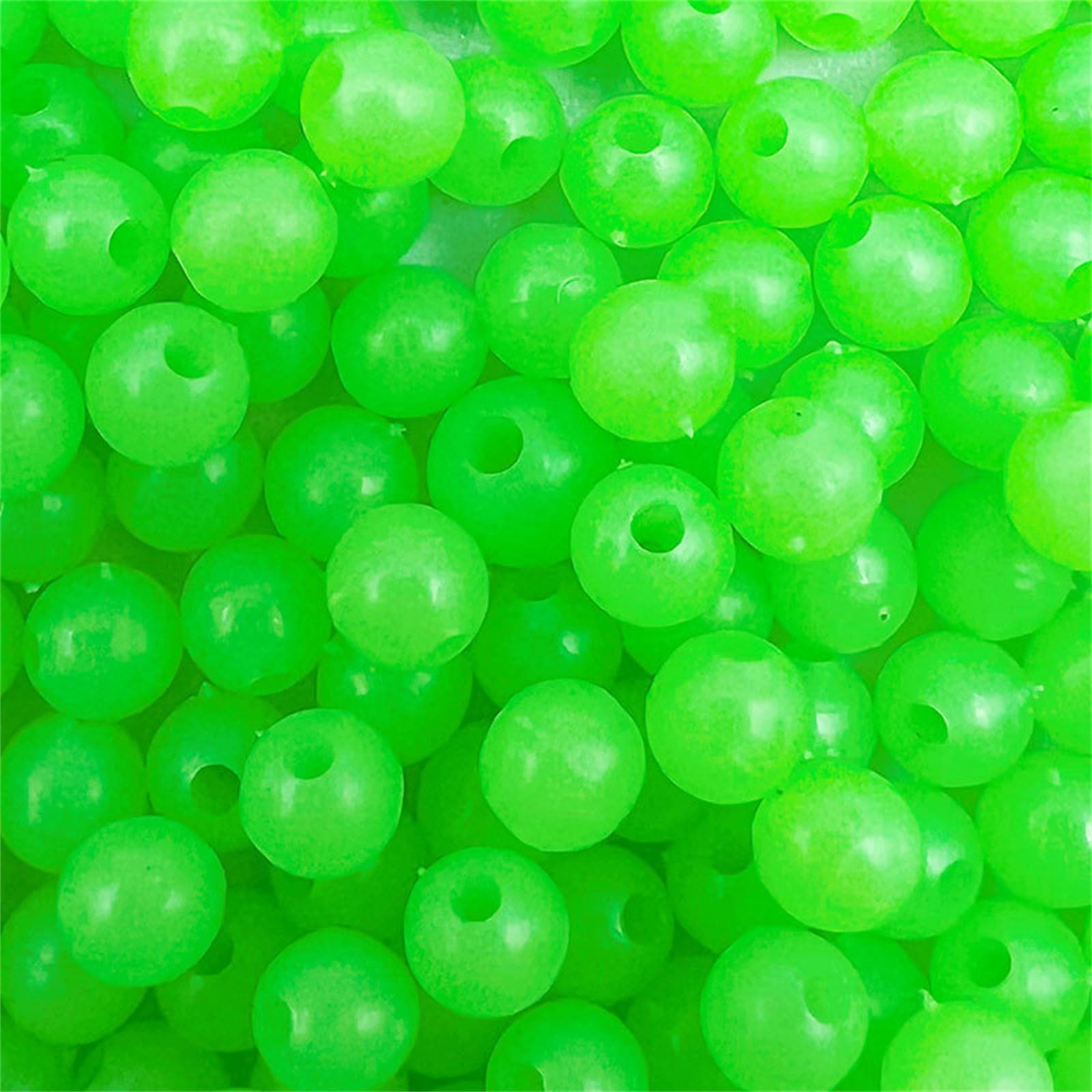850 pz/scatola di plastica perline da pesca rotonde e ovali luminose mare galleggianti rig esca