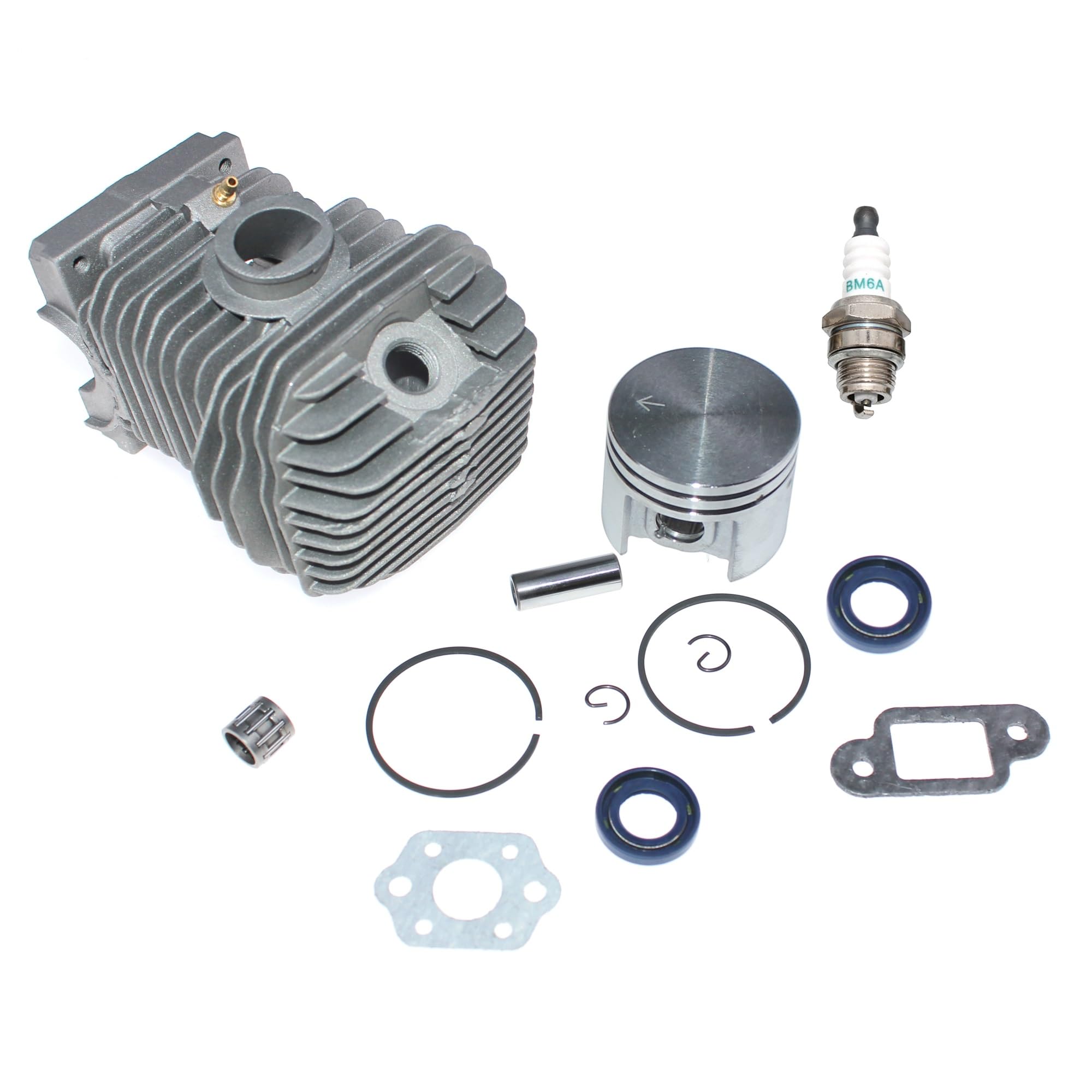 Kit de pistón de Cilindro Compatible con Motosierra 021 MS210 MS210C MS210C-BE Z MS210Z PN 1123 020 1218 1123 020 1221 1123 020 1219