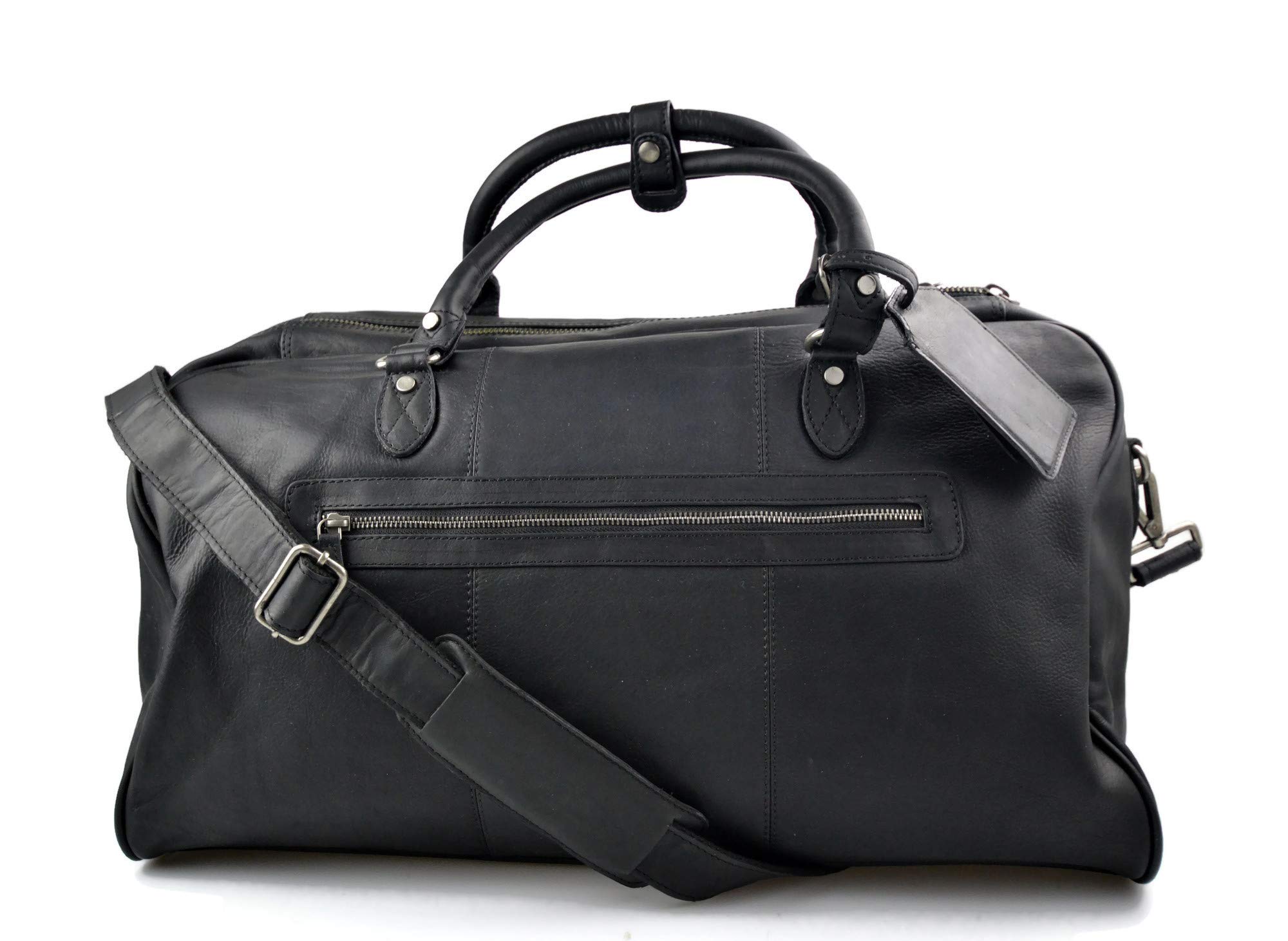 Bolsa de viaje de cuero maleta de cuero equipaje de mano bolsa de viaje grande de cuero XXL bolsa de viaje negro de mano bolsa de deporte