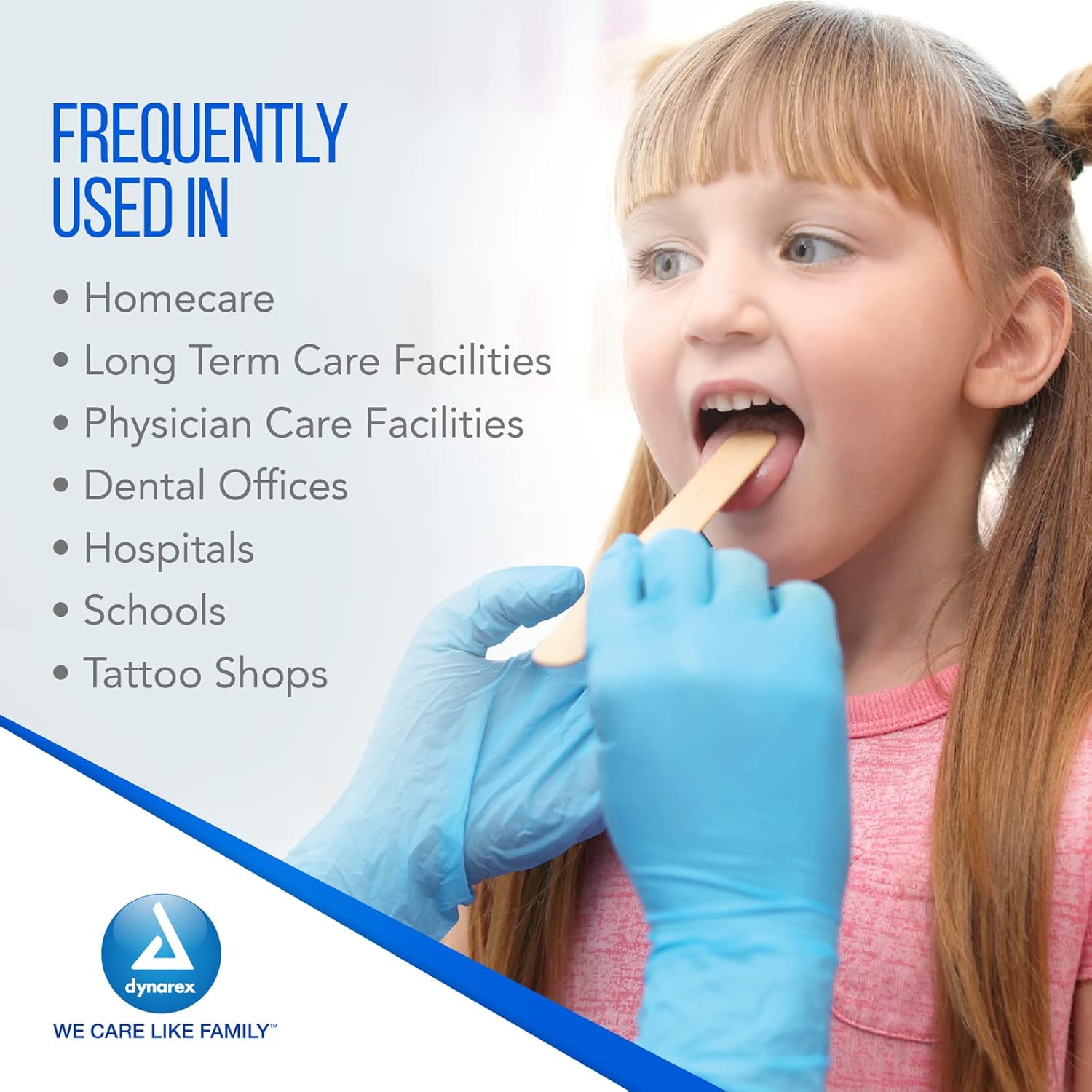 Dynarex Tongue Depressors Wood, Junior 5 ½", Non-Sterile, with Precision Cut and Polished Smooth Edges, for Medical Use and other Applications, 1 Case of 5000 Tongue Depressors, 5 ½" (10 Boxes of 500) : Industrial & Scientific