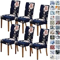 Vista 71 de SPRINGRICO Juego de 4 fundas para sillas de comedor, fundas elásticas para sillas de comedor, de elastano lavables, fundas para sillas Parsons