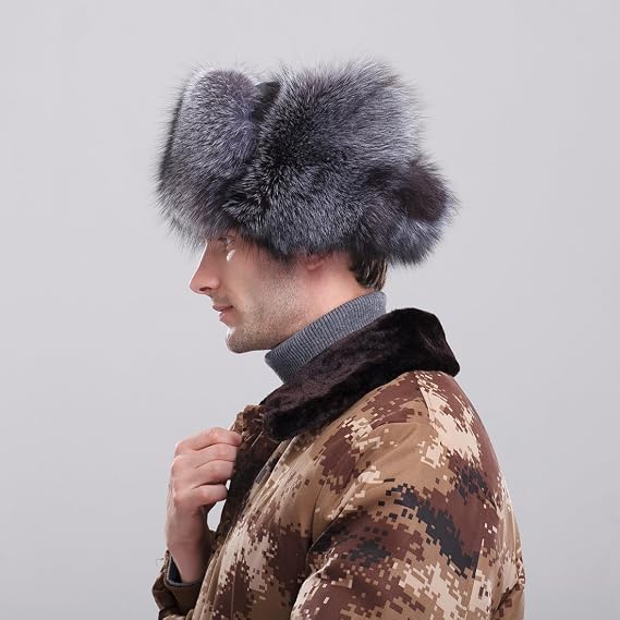 Amazon.co.jp: URSFUR ふわふわ 防寒 男性 メンズ リアルな フォックス
