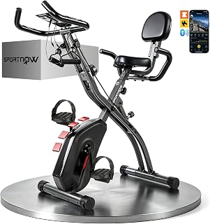 SPORTNOW 4 in 1 Heimtrainer Fahrrad Klappbar Liegeergometer LCD Monitor