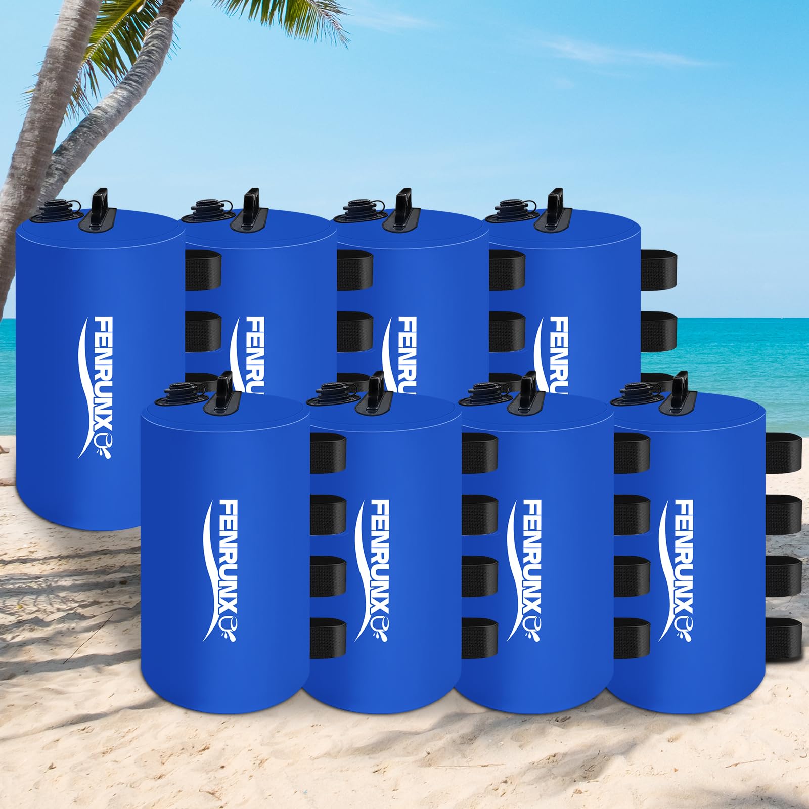 Canopy Water Weight Bag,440 LBS Heavy Duty Tent Weights Set of 8 Leg Weights for Pop Up Canopy,Tent,Gazebo,Carport,Blue