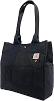 Carhartt Vertical Snap Tote Bag - Durable 600D Water-Resistant Polyester with Rain Defender & Organizational Pockets