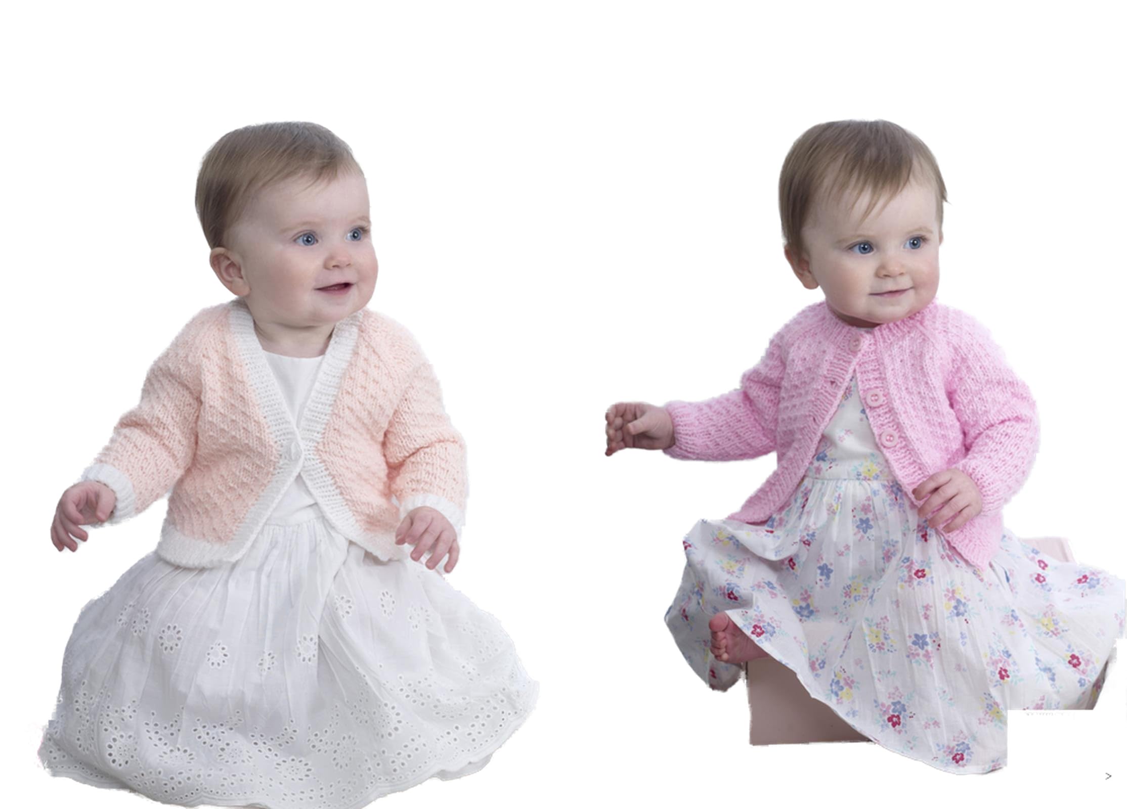 King Cole Baby DK Knitting Pattern - 5258 Baby Cardigans