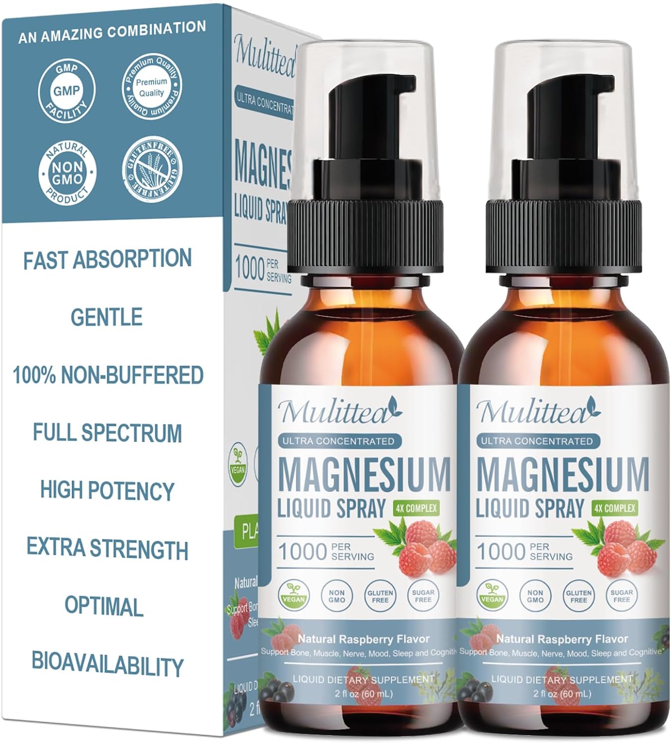 Amazon.com: Magnesium Glycinate Liquid with Citrate, Taurate, Malate ...