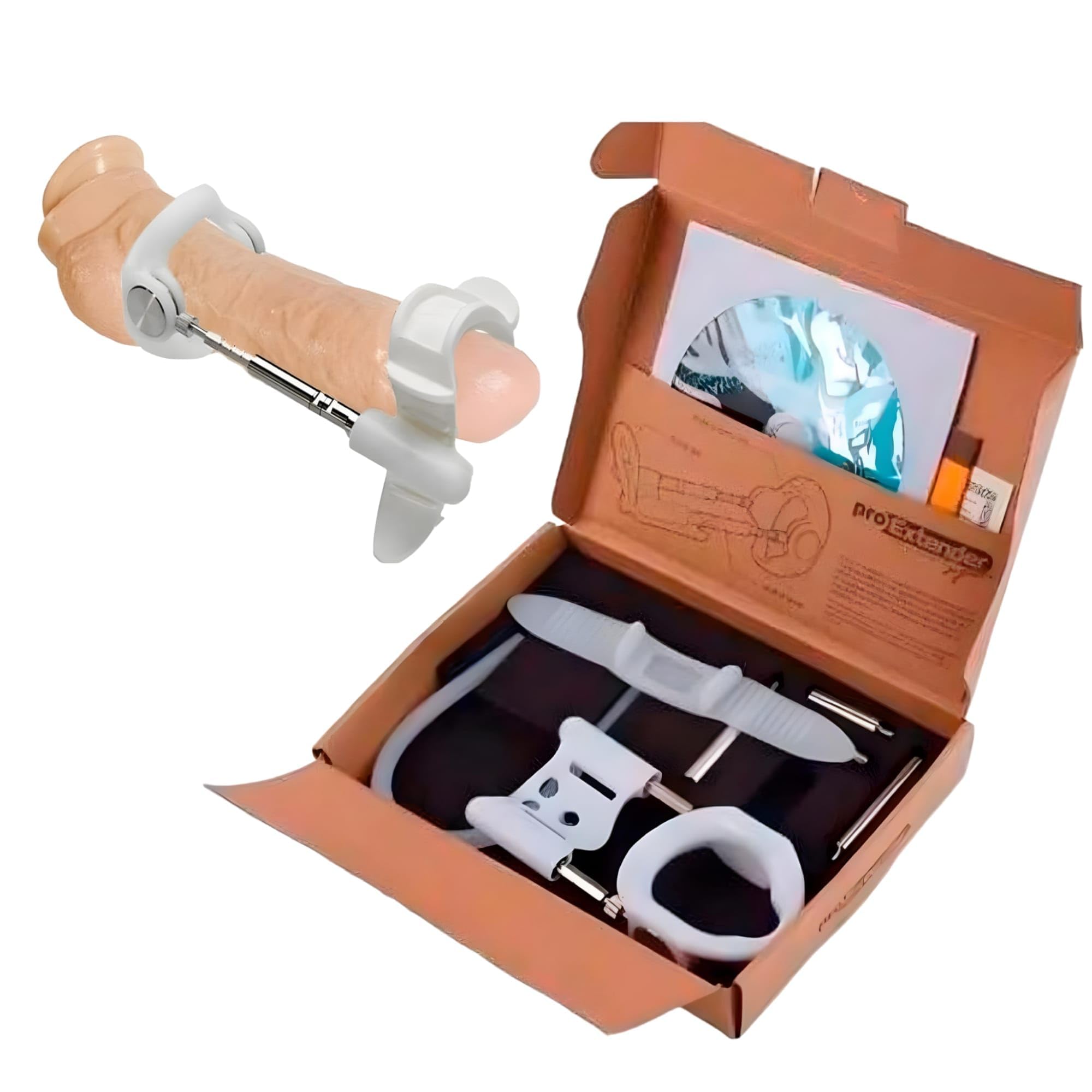 Alargador de Pene - Pro Extender III - 100% Efectivo - Consigue Alargar Pene de 3-5 cm - Muy Resistente - Fabricado con Materiales de Calidad