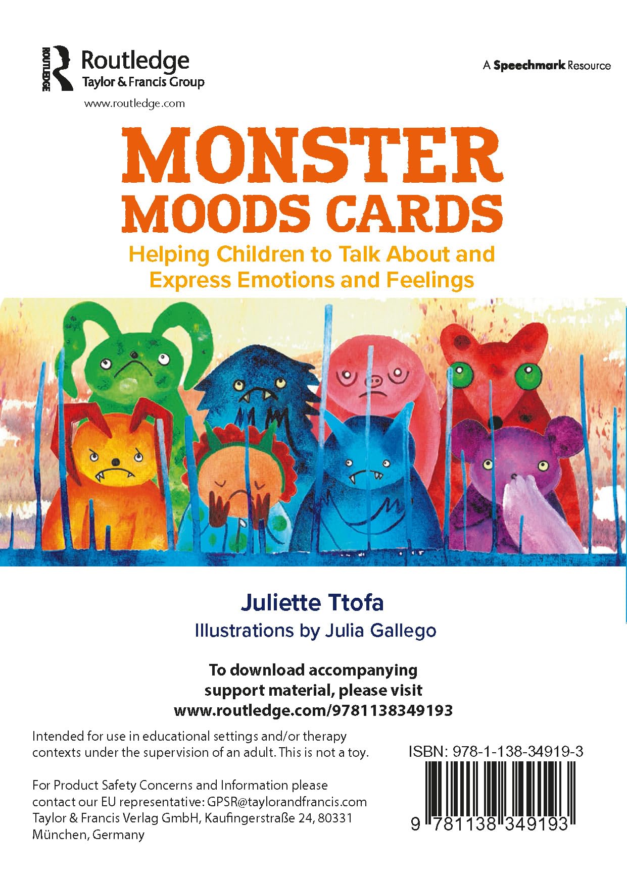 Monster Moods Cards: Helping Children to Talk About and Express Emotions and Feelings