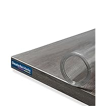 TEXMAXX pellicola trasparente per tavolo 2mm con bordo dritto – protezione tavolo pvc varie misure dimensioni – pellicolatavolo trasparente – 65 cm x 180 cm