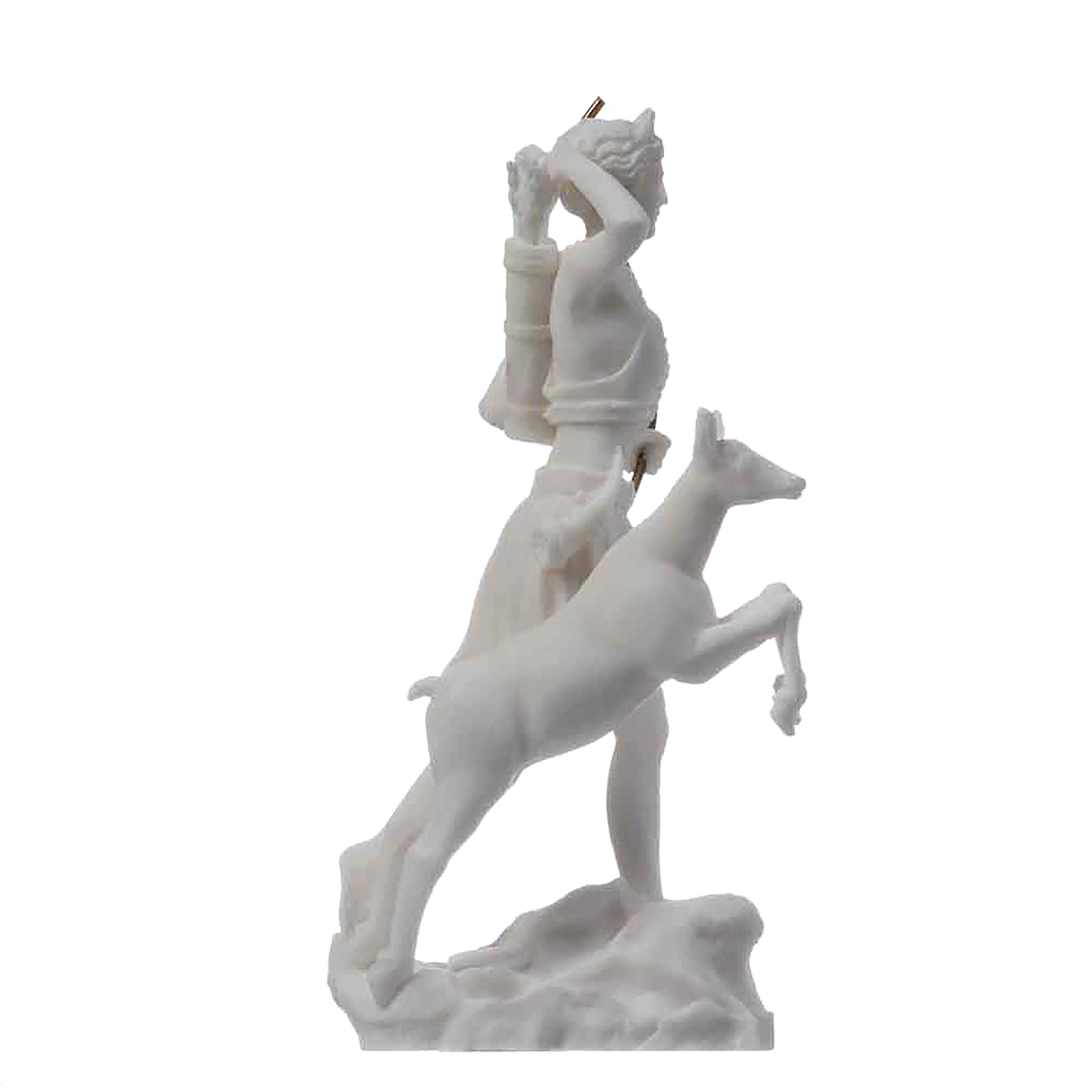 Diosa Artemis Diana Estatua griega Naturaleza Luna Alabastro 17 cm