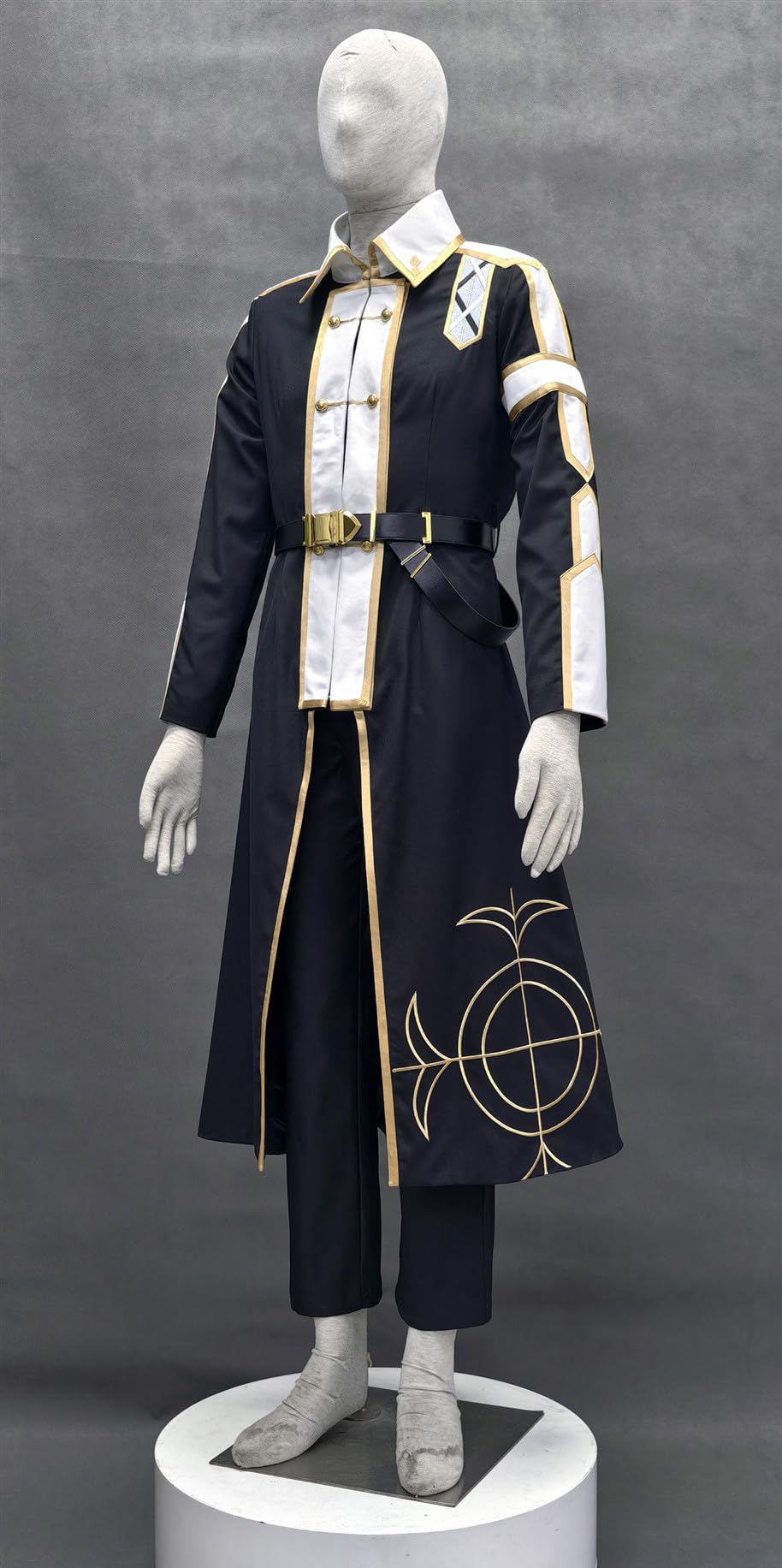 Disfraz de cosplay de anime de talla estadounidense, abrigo largo para hombre, traje de fiesta