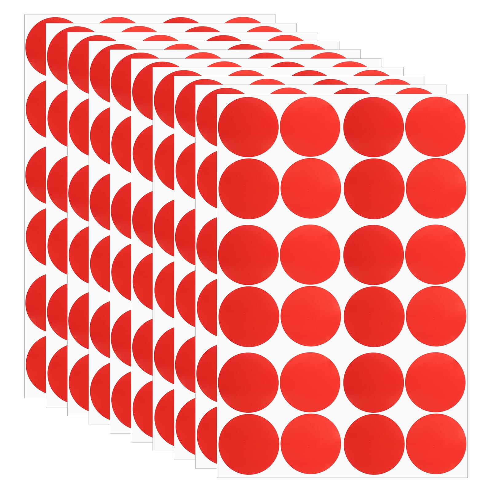 PATIKIL Round Colored Stickers 1.2"