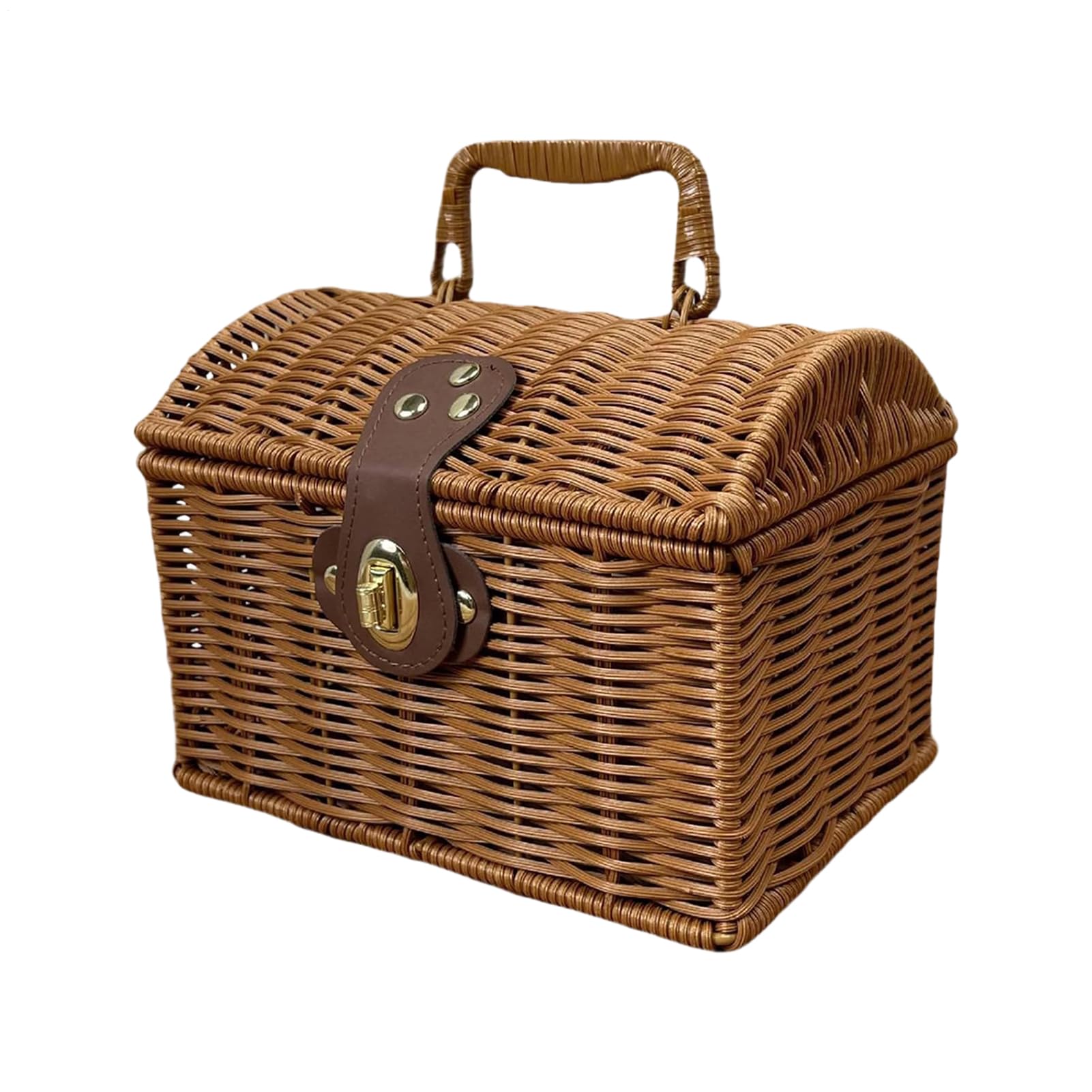 Panier de pique-nique en osier rustique de haute qualité en saule