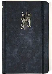 Bíblia Sagrada Slim NVI, Luxo, Tecido azul marinho sobre capa dura, com elástico