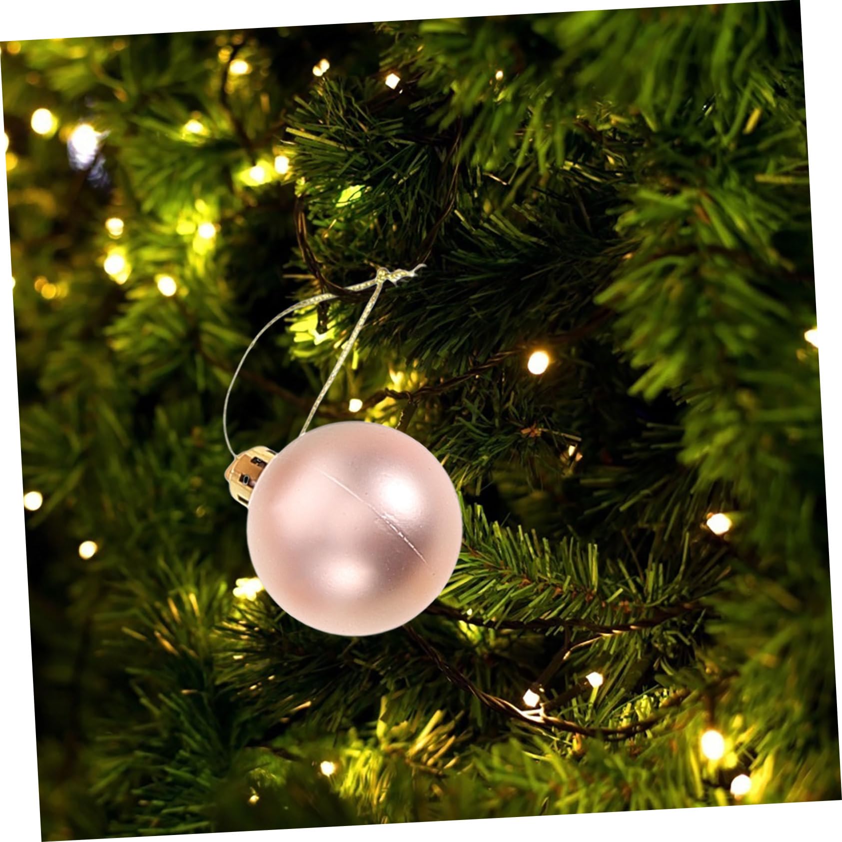 Homoyoyo 100stücke Weihnachtsbaumschmuck Hängeschmuck aus Abs-Material Weihnachtskugeln zum Aufhängen für Dekoration und Geschenke