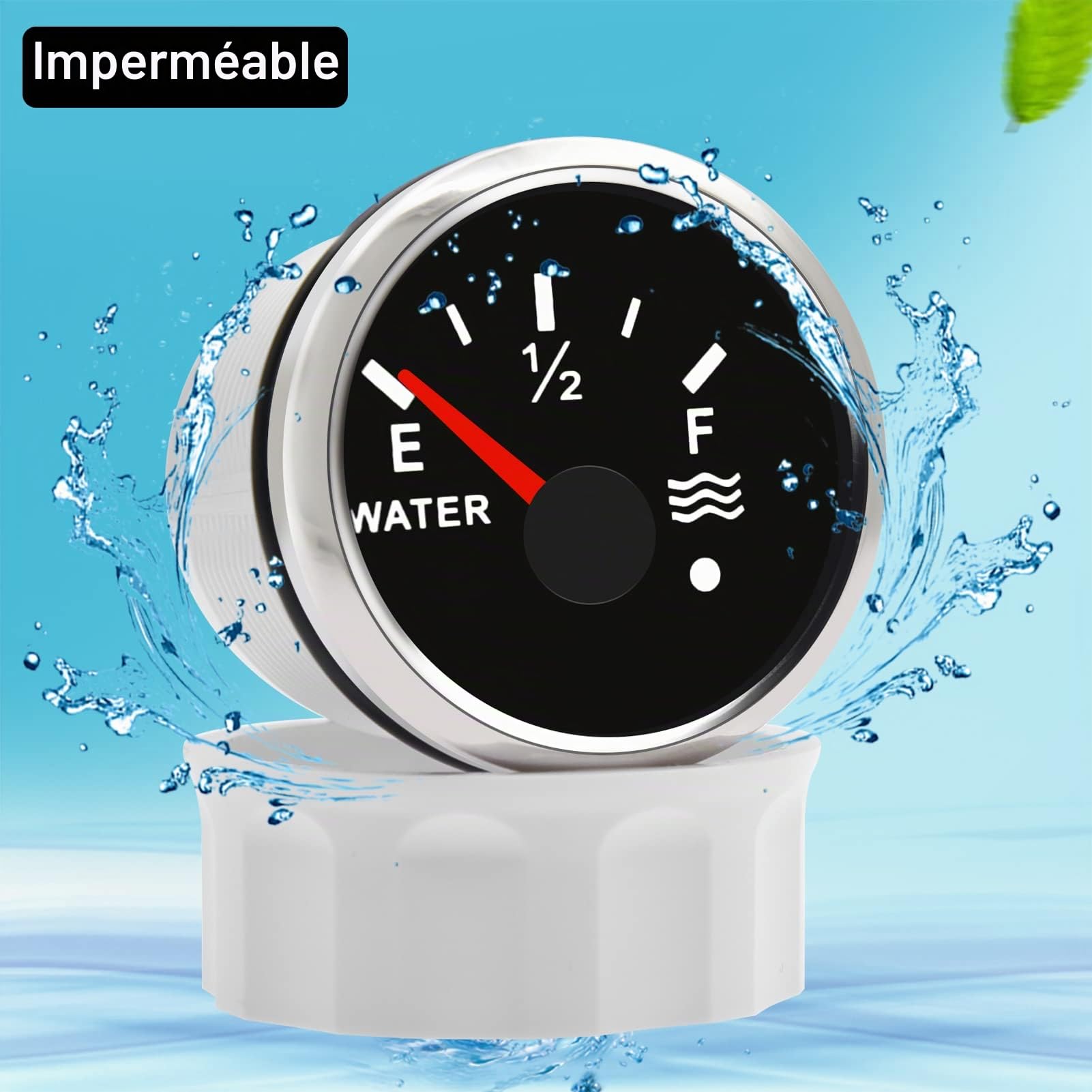 KAOLALI Indicateur de niveau d'eau, compteur de niveau d'eau 0 ~ 190 ohm Noir