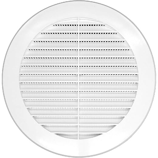 OICOTA Circle Cowl Air Vent Grille Cover Ducting White 6 Inc