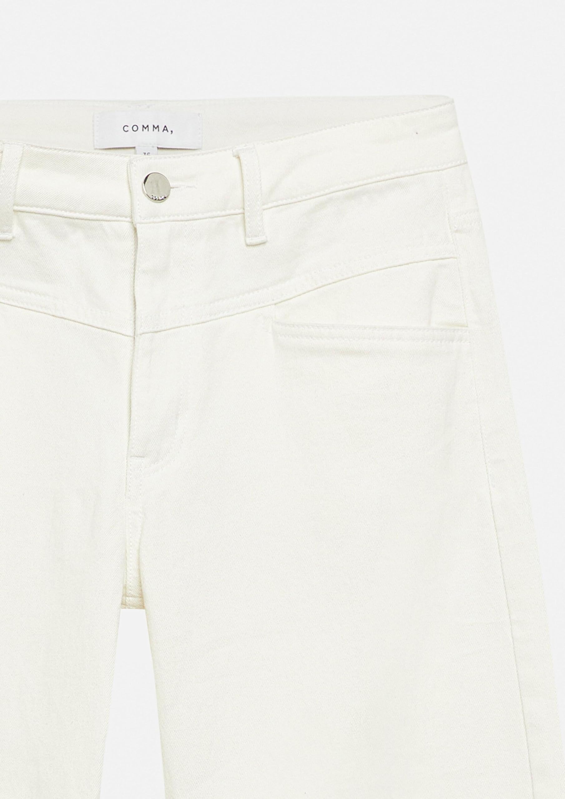 Comma Weiße Barrel-Leg-Denim im Relaxed Fit