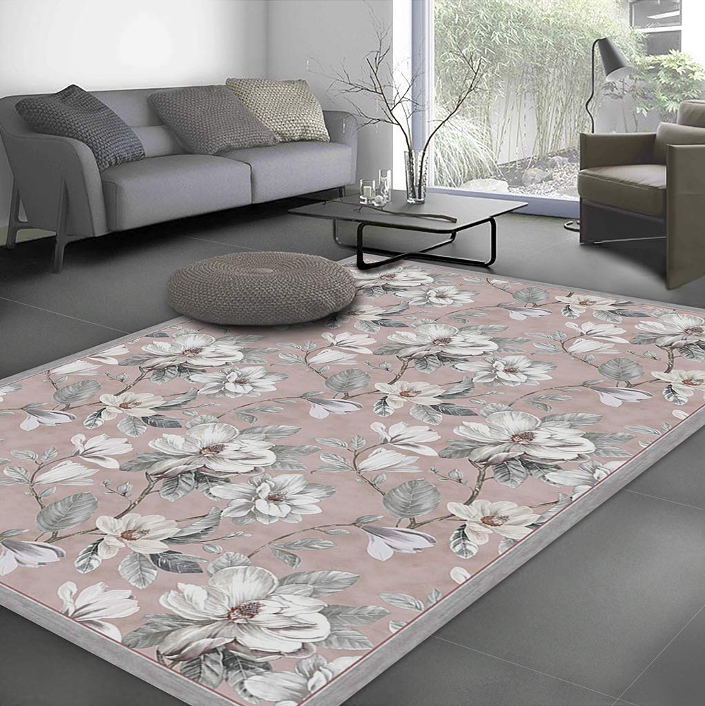 Vilber, Magnolia DU 04 Vinyl Rug, 52 x 140 x 0.22 cm, Pink, 52 x 140 cm (Rectangular) - Image 4