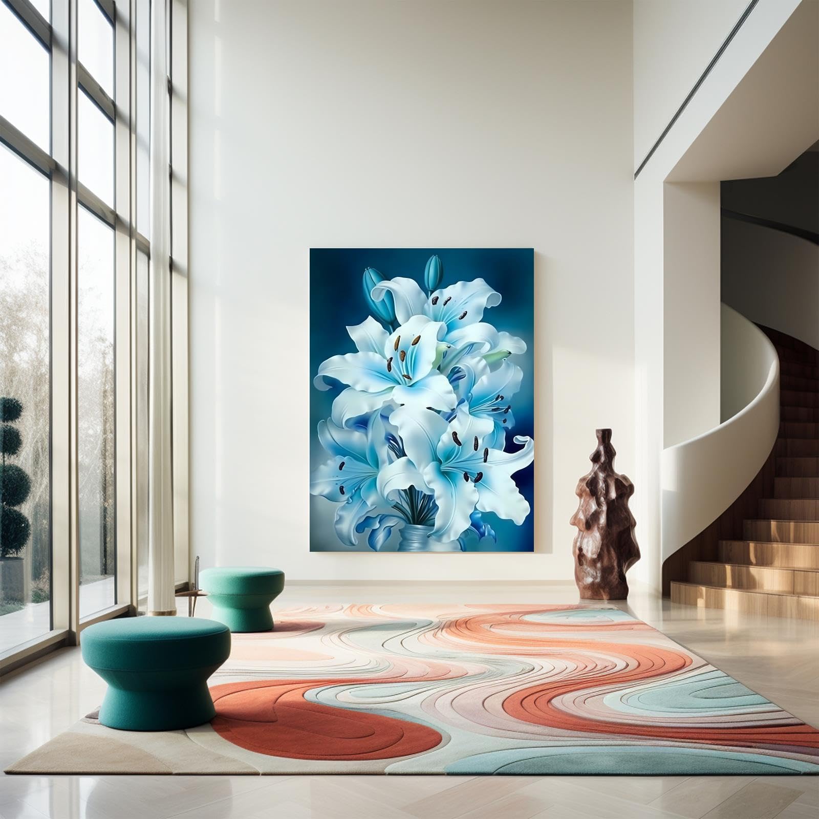 Amazon.com: CUEAEAD Sapphire Lily Diamond Painting Kits DIY