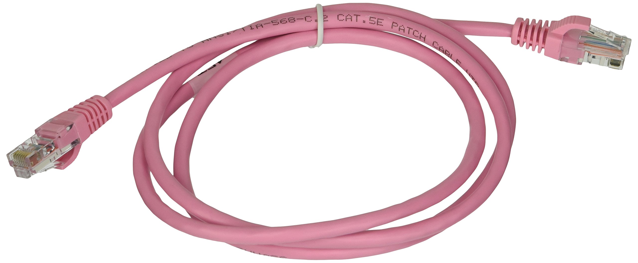 C2G 00495 Cat5e Cable - Snagless Unshielded Ethernet Network Patch Cable, Pink (4 Feet, 1.22 Meters)