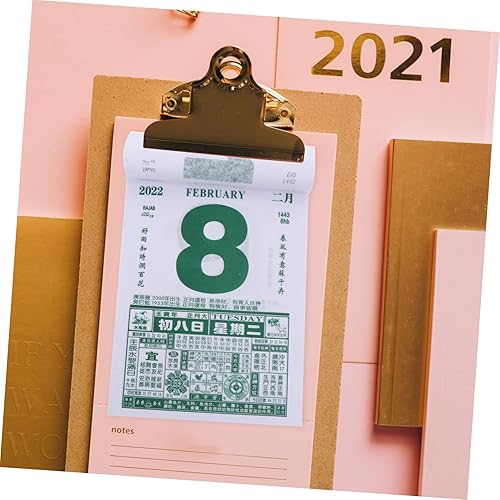 Miniatura 9 de EXCEART 6 Pcs 2022 2023 Old Calendar Home Use Calendar 2022 Annual Calendar 2022 Wall Scroll Calendar New Daily Household Decor Hanging Chinese