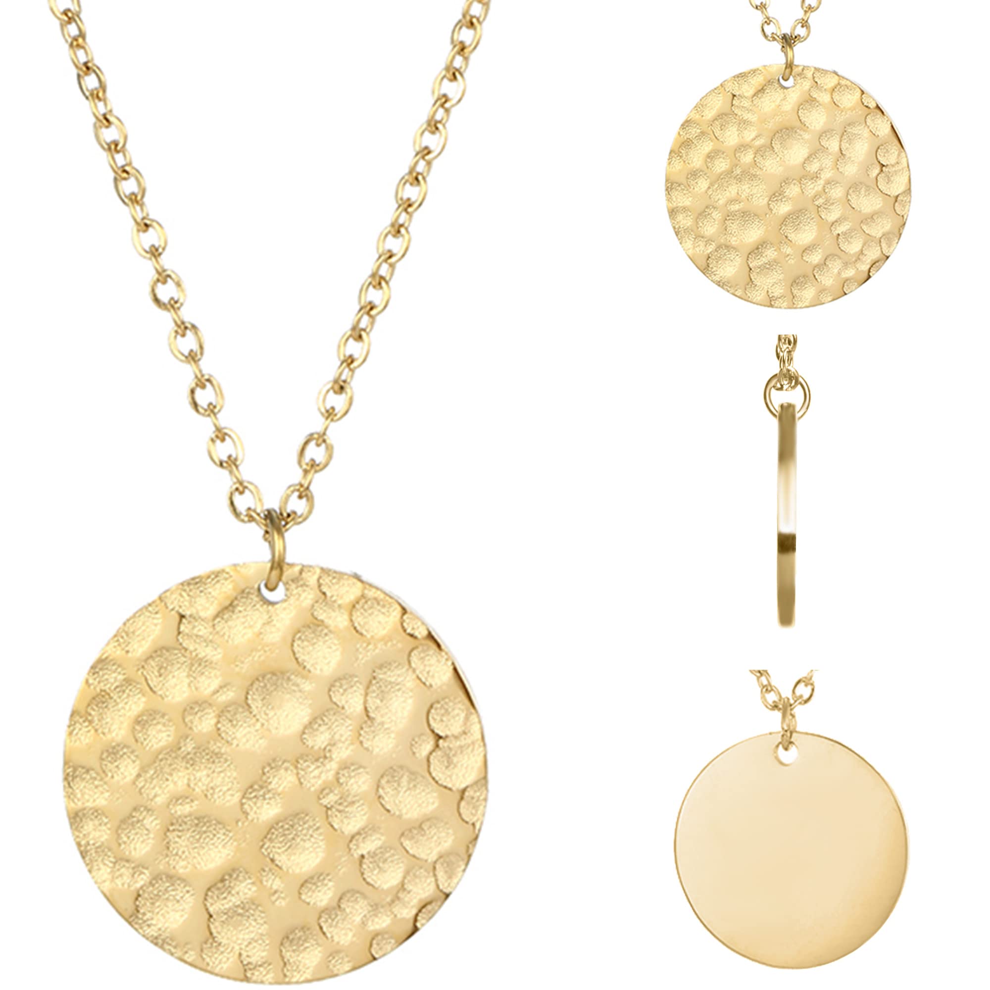 BONNYBIRD® Wasserfeste Edelstahl Boho Halskette Damen in Silber, Gold & Roségold, 100% Wasserfest & Hautverträglich BonnyBoho