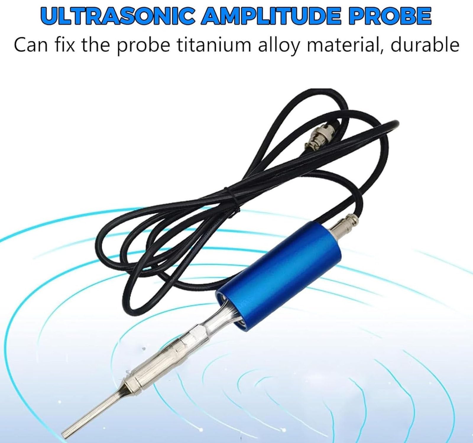 Homogeneizador ultrasónico Digital, Mezclador sonicador portátil con sonda de 10 mm, 2 Modos de Temporizador para una eficiente disrupción Celular y preparación de muestras. (6mmprobe)