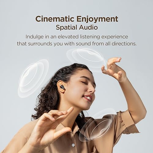 Miniatura 4 de 1MORE Auriculares inalámbricos Q30, cancelación activa de ruido de 42 dB, modo de juego de baja latencia, audio espacial, Bluetooth 5.3, controlador