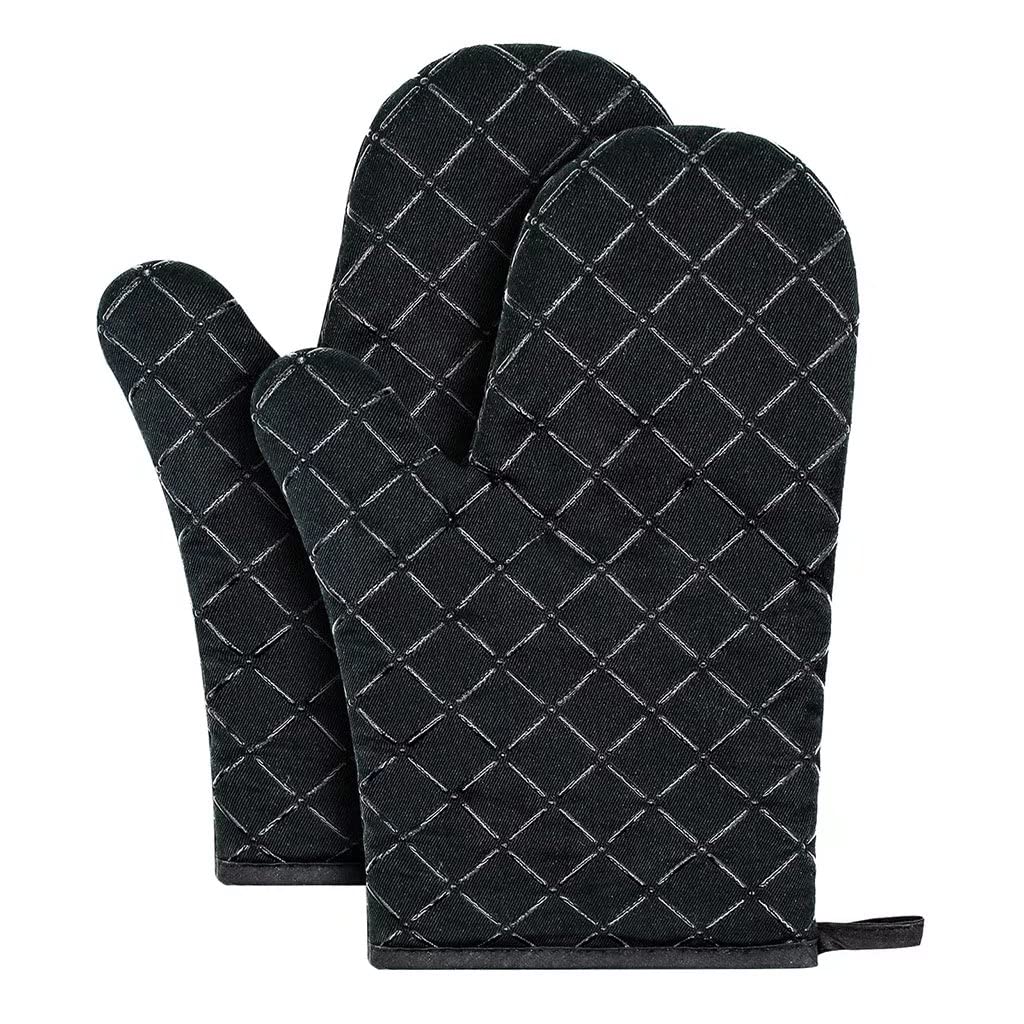 Gants de four en silicone résistants à la chaleur antidérapants épais pour la cuisine, la pâtisserie, le barbecue et le micro-ondes – Isolation haute température pour plus de sécurité
