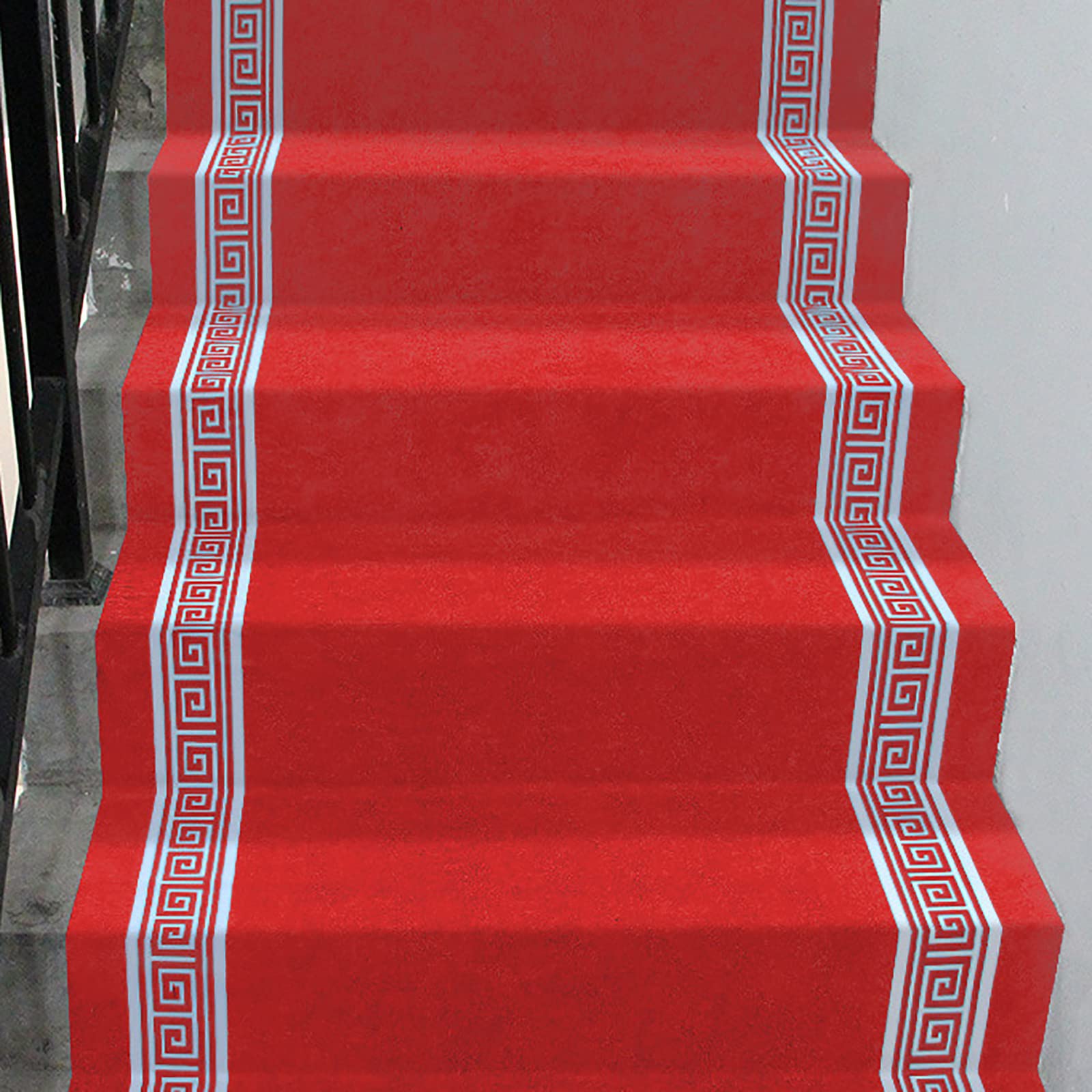YTBHSHXZ stair treads， Washable Stair Treads,Polypropylene Mats,0.8m,for Indoors & Outdoors(Red)