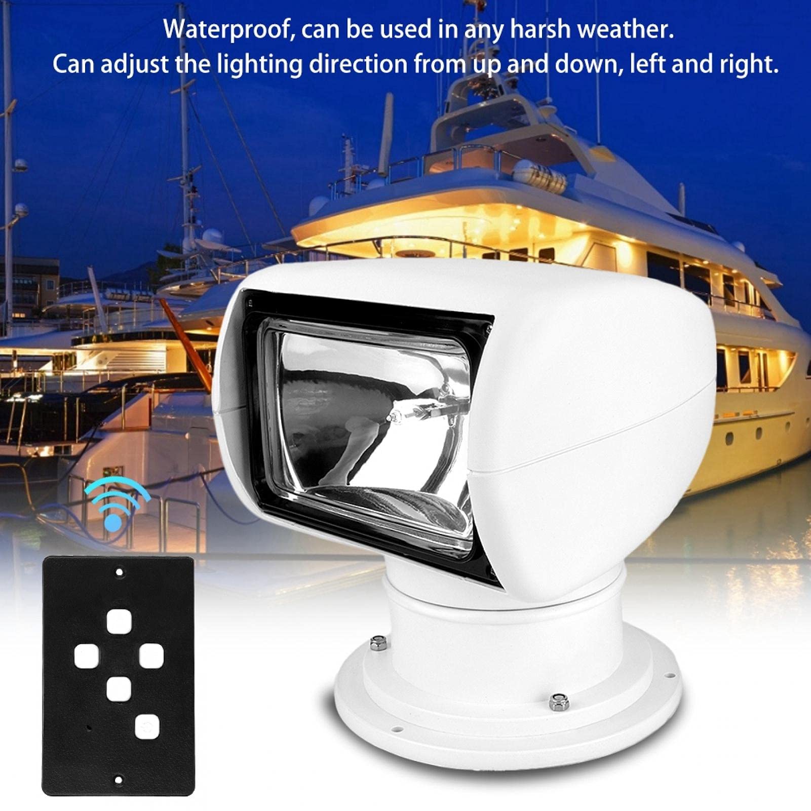 Compras Locas Foco marino, luces brillantes de Resistente y duradero Foco de impermeable, para yates Policía marina de pesca Guardacostas