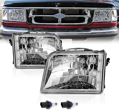 AmeriLite Faros delanteros para Ford Ranger - lado del pasajero y del conductor