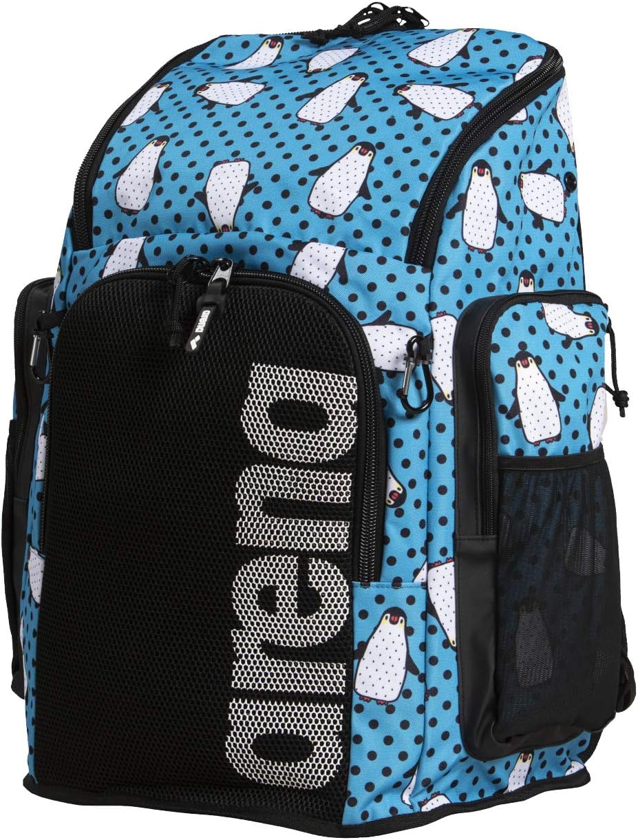 Arena Team Backpack 45L, Swimming Athlete Sports Backpack, Training Gear Bag for Men and Women, Fun Prints/Solid Colors