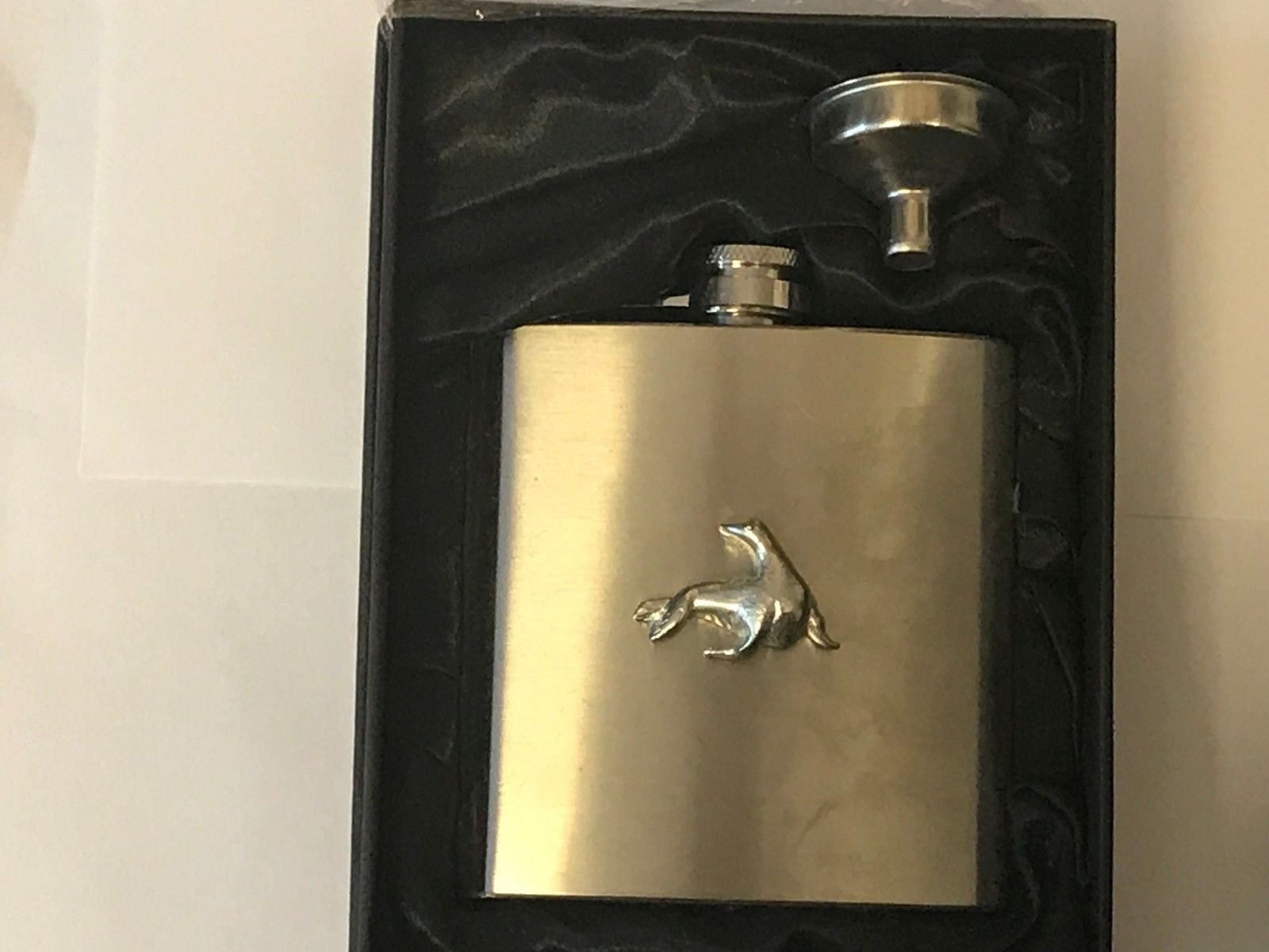 Flasque de 170 ml Sea Lion TG162 en inox avec entonnoir idéale pour la randonnée et le camping