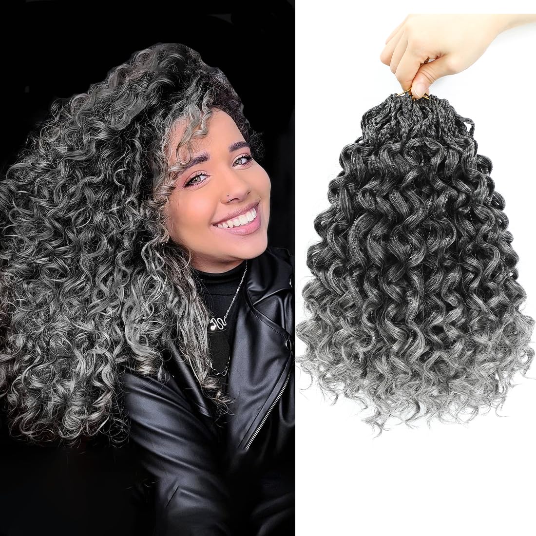 Snapklik.com : Pretwisted Gogo Curl Crochet Hair 14 Inch 8 Packs Short ...
