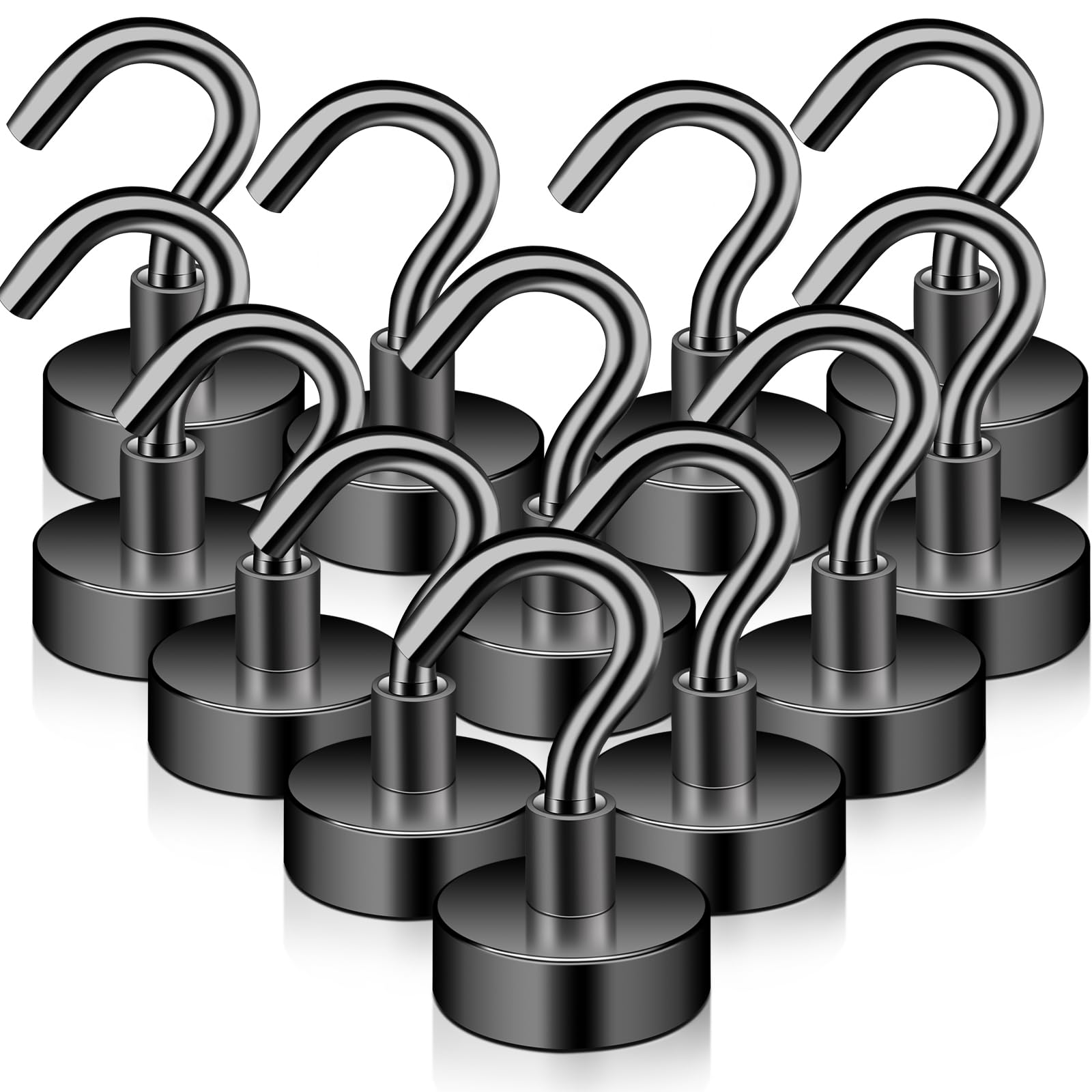 Ganci Magnetici Extra Forti 15kg - 6 Pezzi Con Magneti Al Neodimio - Foto 4