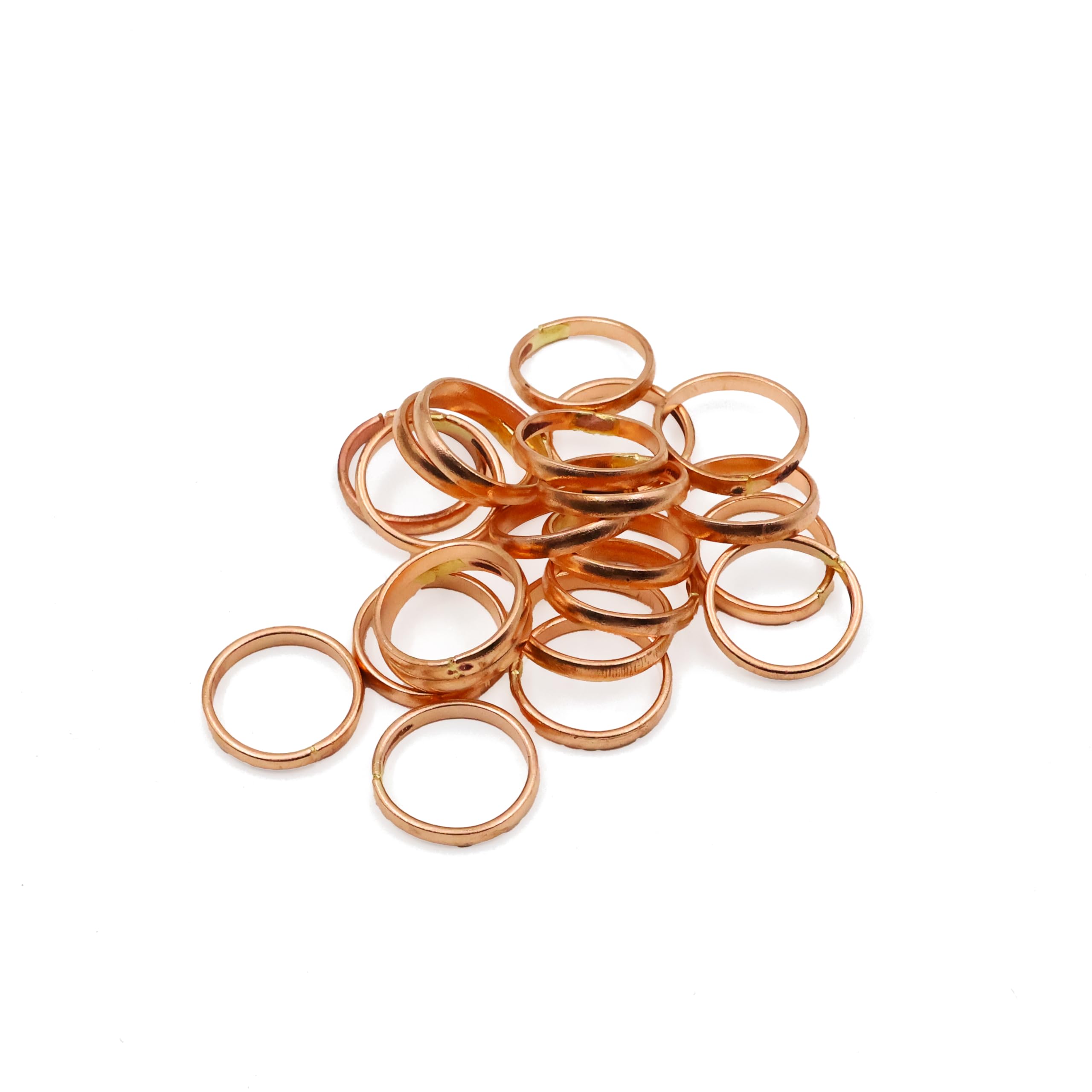 ROLIMOLI Pure Copper Handmade Finger/Thumb Ring Challa for good luck and Unisex