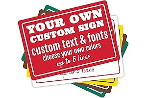 Personalized Outdoor Metal Signs for Customizable Business, Home or Office Decor