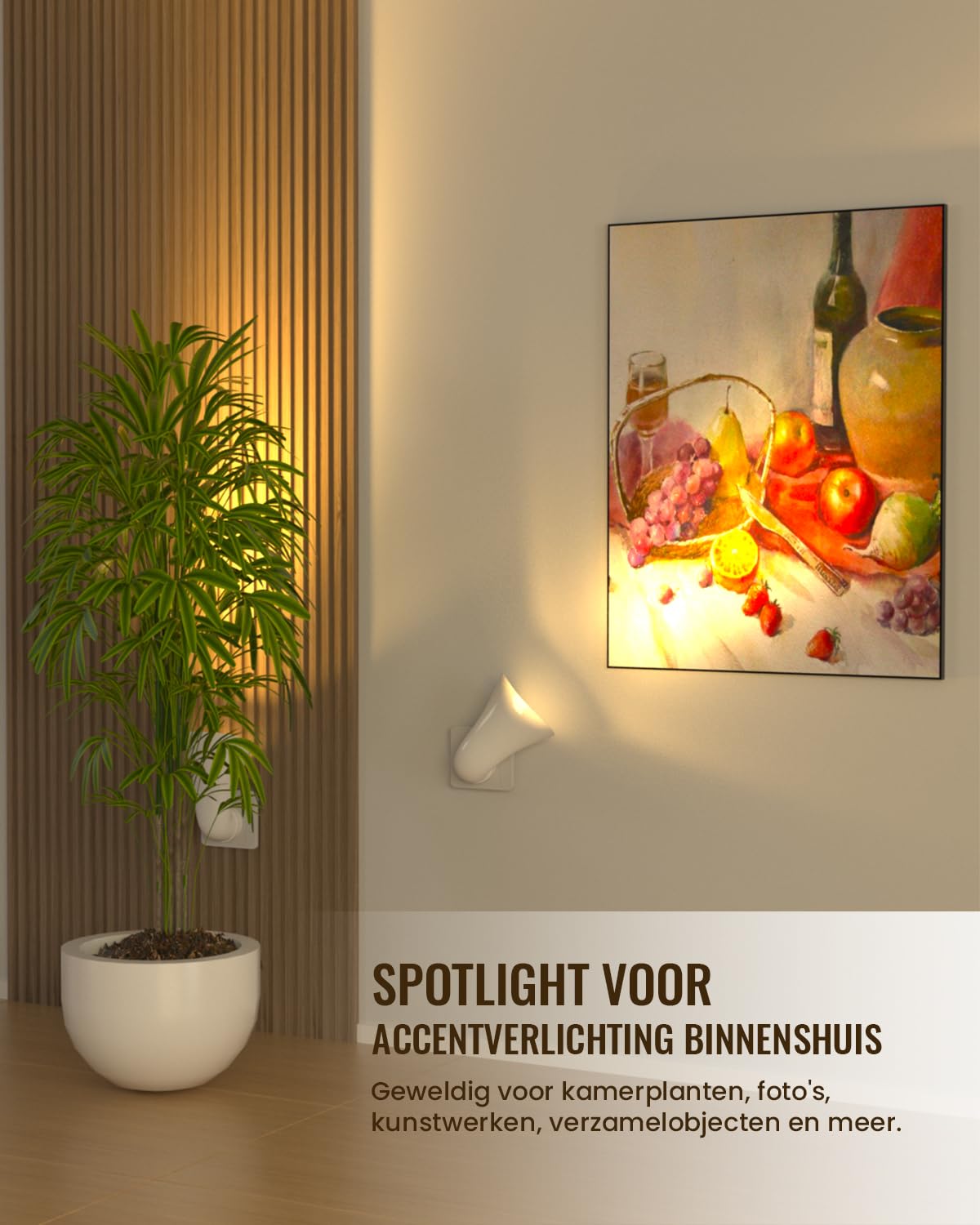 Plugin GU10 Wandlamp Met Spot Uplighter, 360 Draaibaar, Warm Licht 3000 K Heldere Spots Energiebesparend Stopcontact Led Lamp Inbegrepen 2060665978
