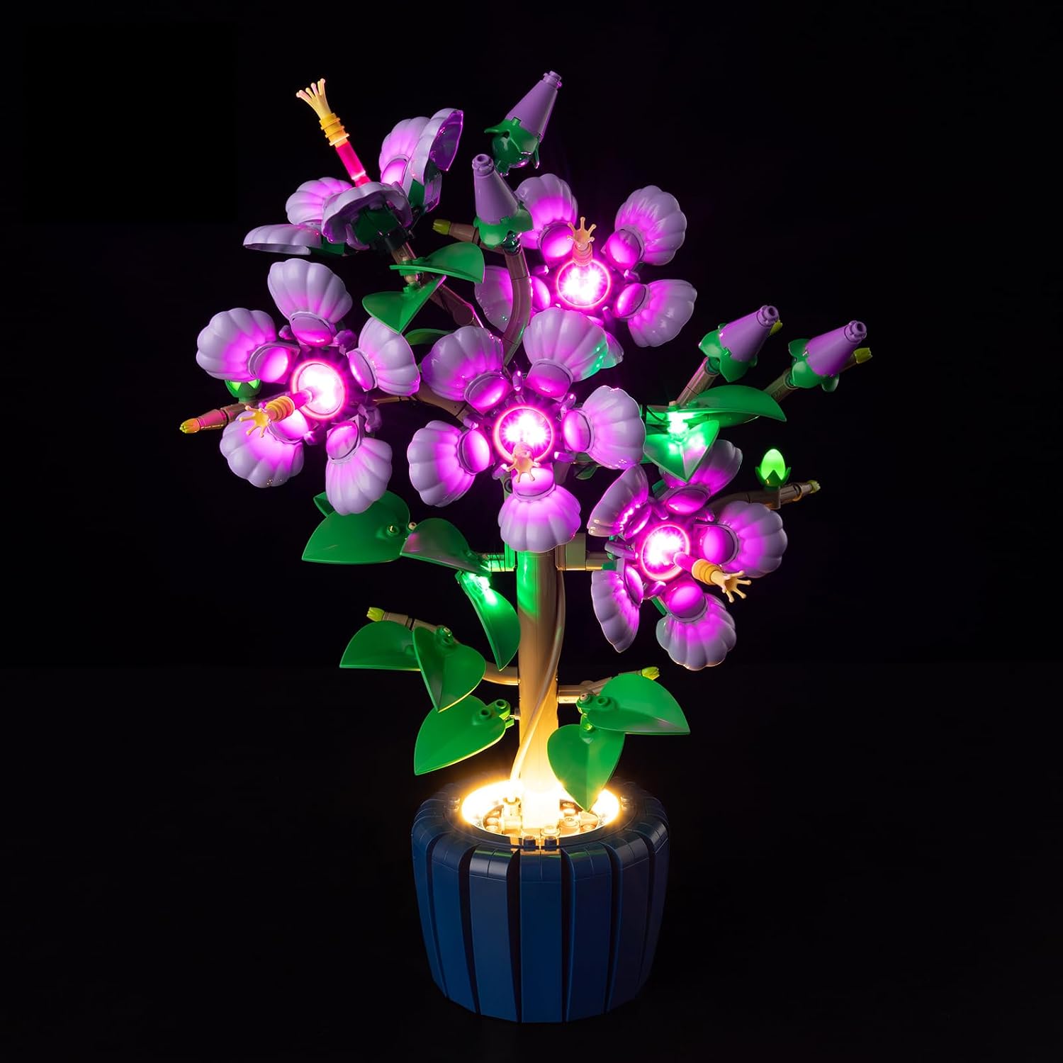T-Club LED Light Kit for(Hibiscus Flower Décor), Lighting Kit Compatible with Lego 10372 (Only Led Light, Building Block Model not Included)